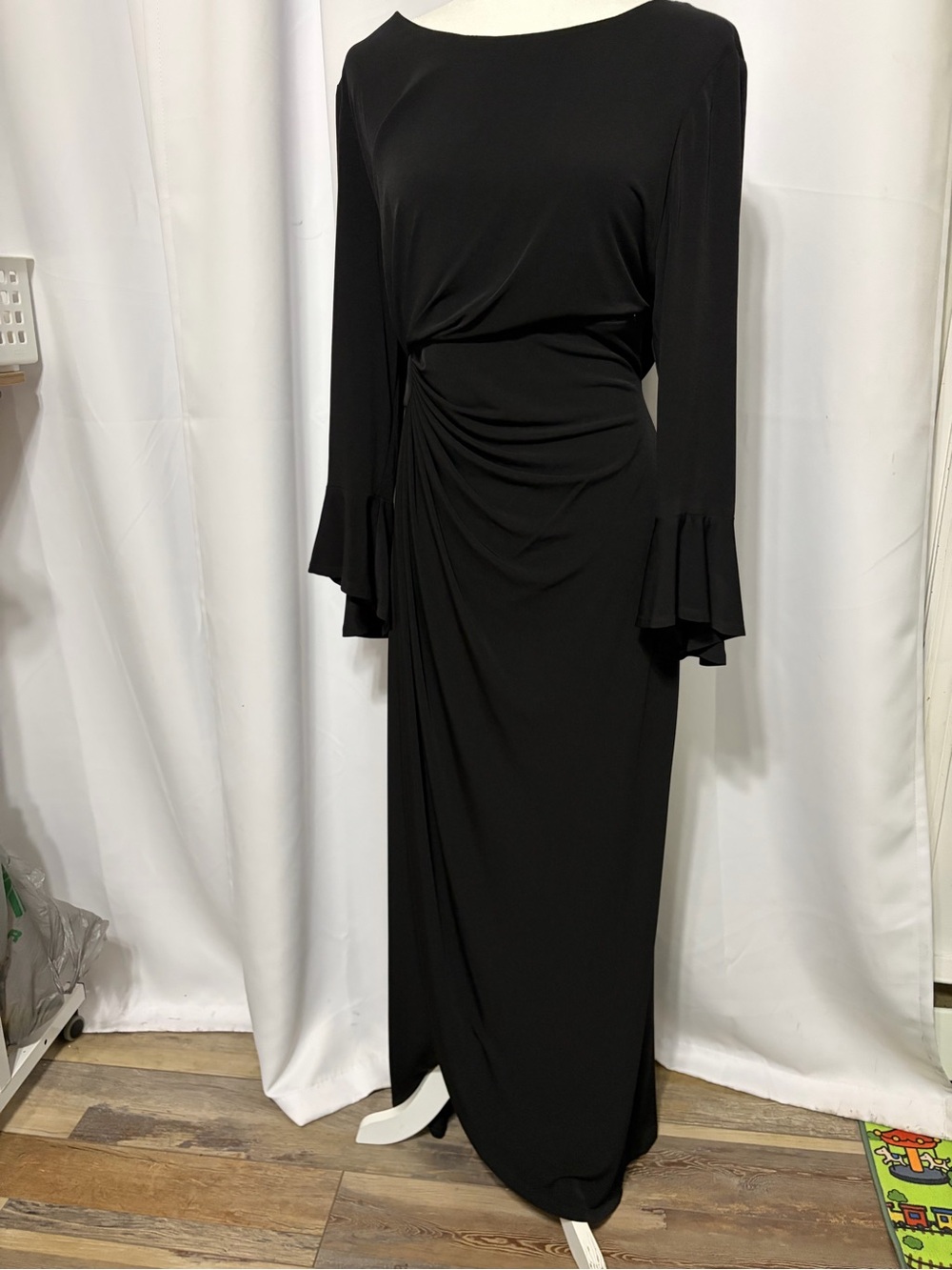 Black Long Sleeve evening Dress